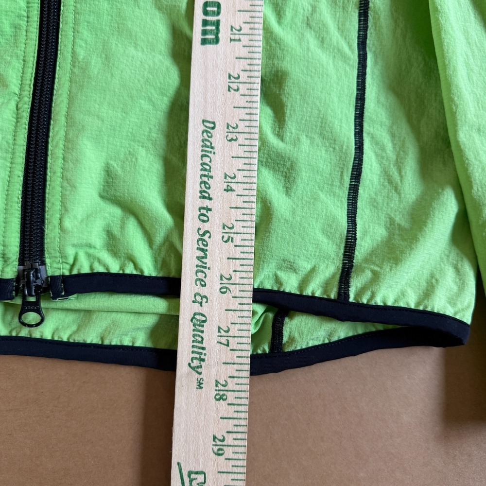 VTG Louis Garneau Fill-Zip Windbreaker Cycling Jacket Mens‎ S Green Lightweight - Picture 9 of 10